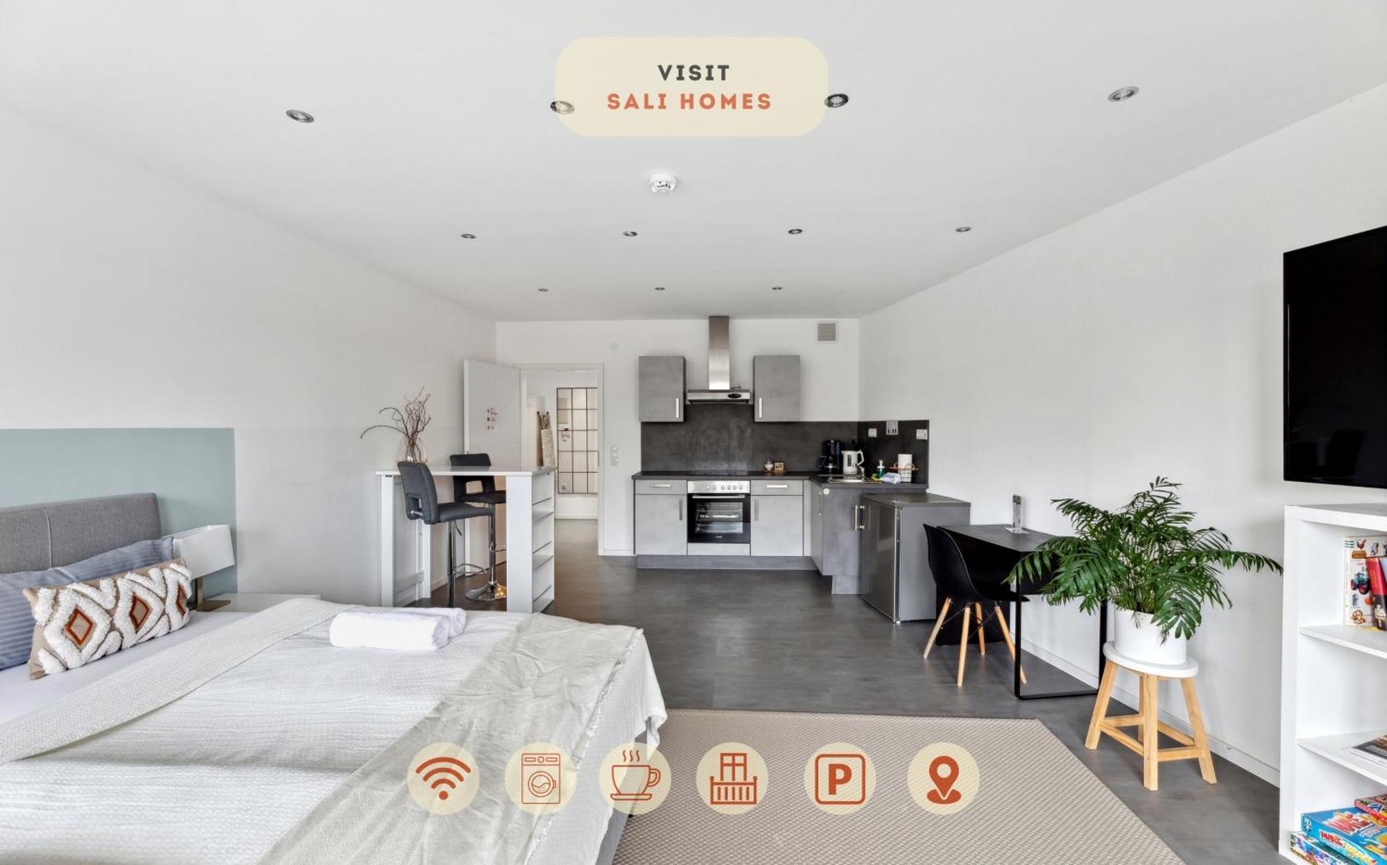 Sali Homes - Charming Studio Apartment In Heart Of Bayreuth With Balcony Luaran gambar